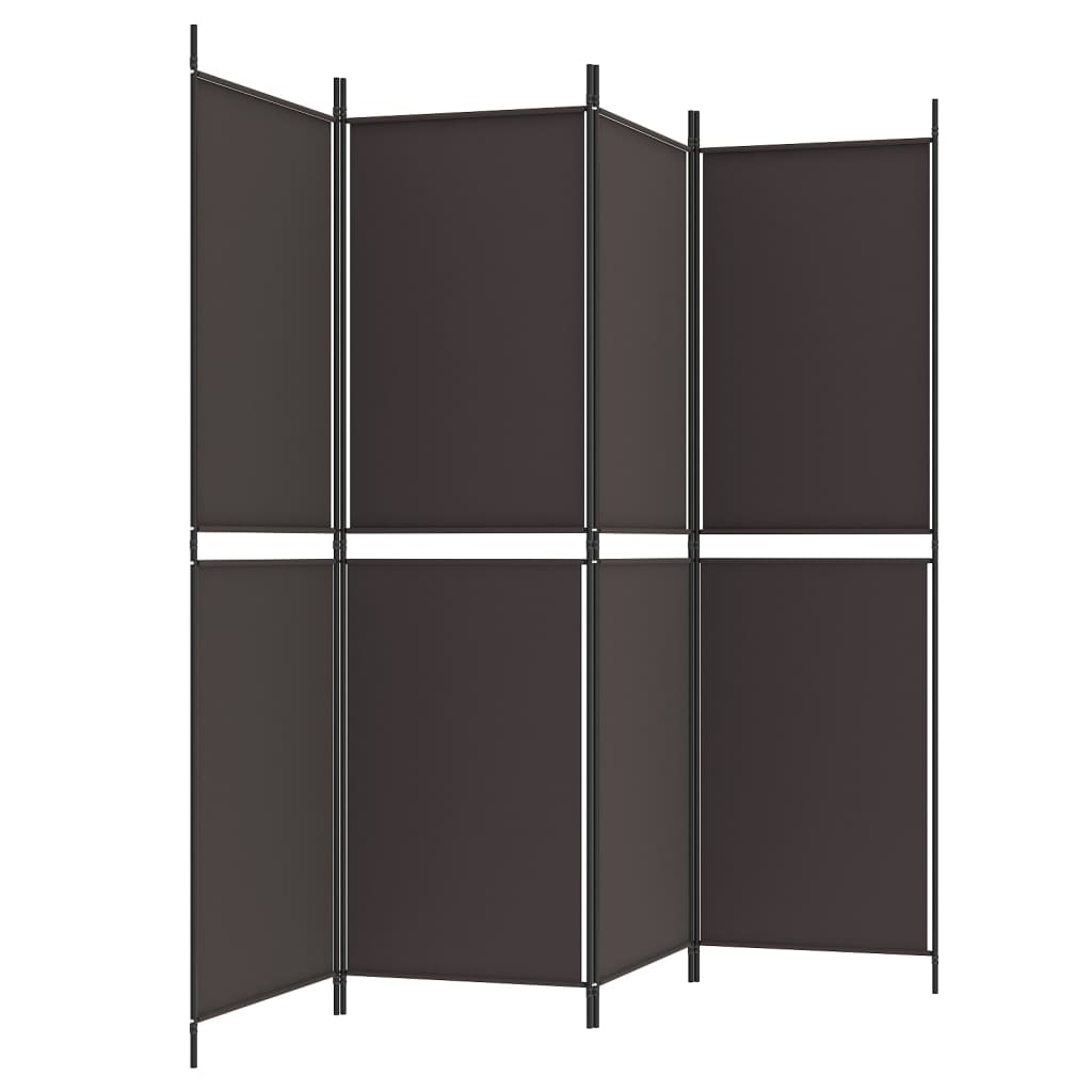 8720287196136_g_en_hd_3 vidaXL 4-Panel Room Divider Brown 200x180 cm Fabric - Image 5