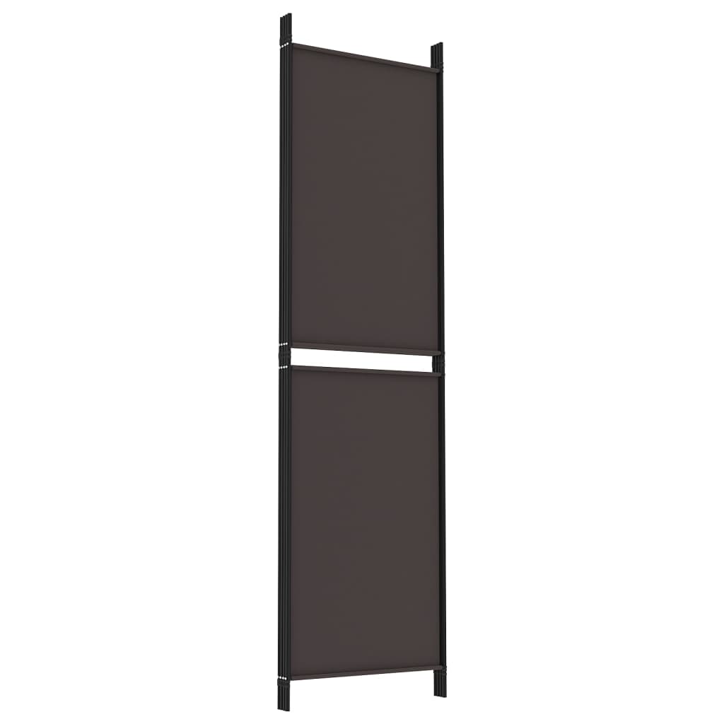 8720287196136_g_en_hd_4 vidaXL 4-Panel Room Divider Brown 200x180 cm Fabric - Image 6