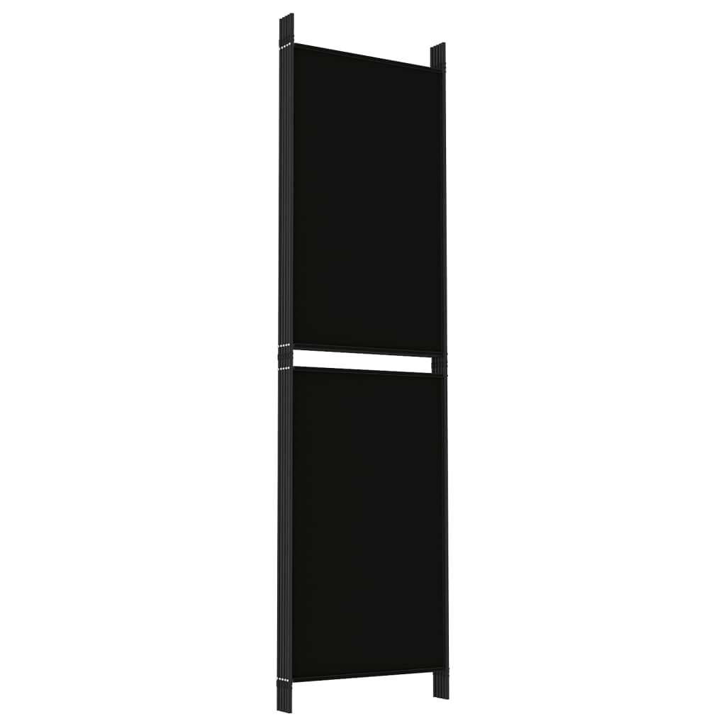 8720287196198_g_en_hd_4 vidaXL 5-Panel Room Divider Black 250x180 cm Fabric - Image 6