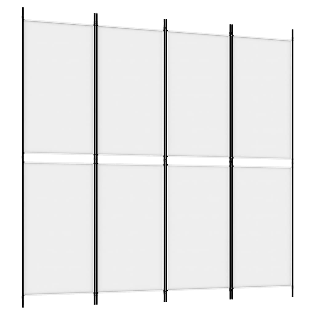8720287196280_a_en_hd_1 vidaXL 4-Panel Room Divider White 200x200 cm Fabric - Image 2