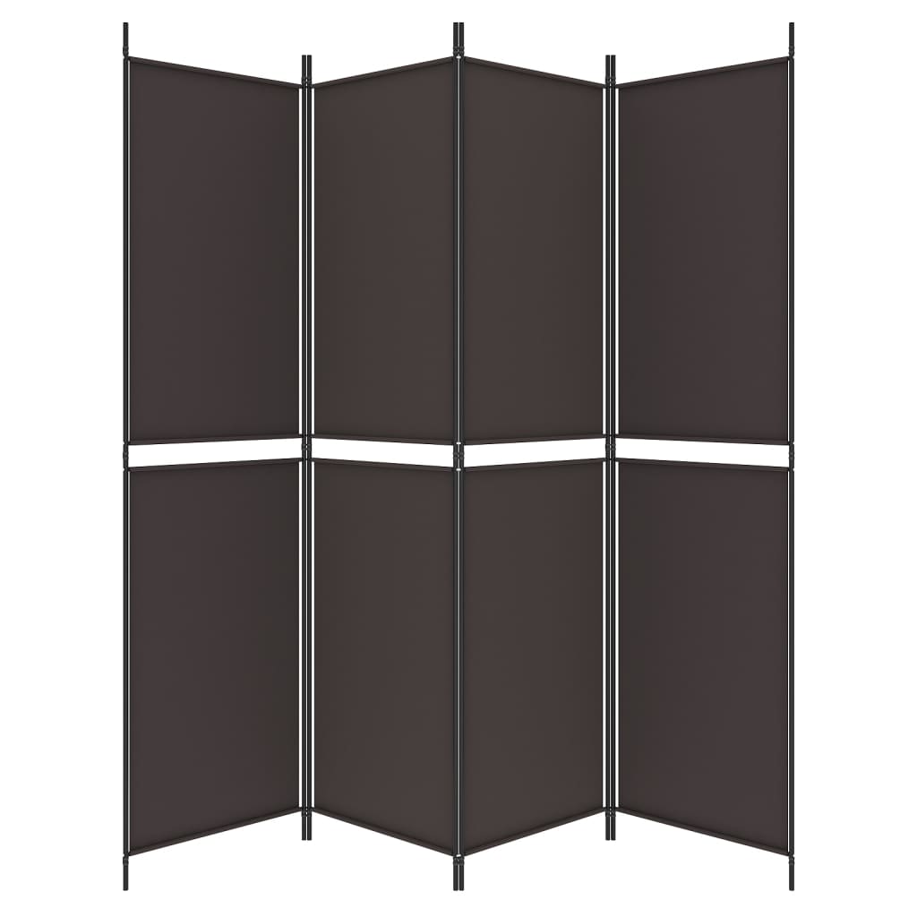 8720287196297_g_en_hd_2 vidaXL 4-Panel Room Divider Brown 200x200 cm Fabric - Image 4