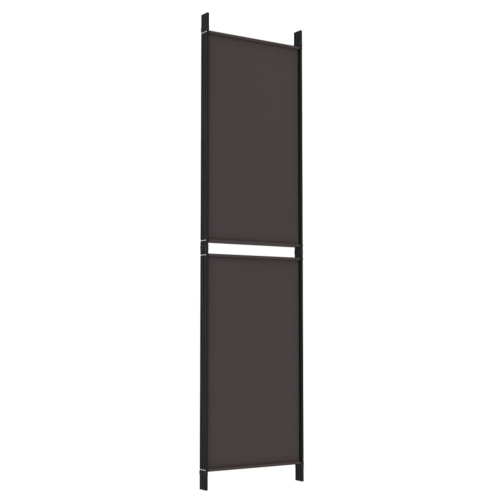 8720287196297_g_en_hd_4 vidaXL 4-Panel Room Divider Brown 200x200 cm Fabric - Image 6