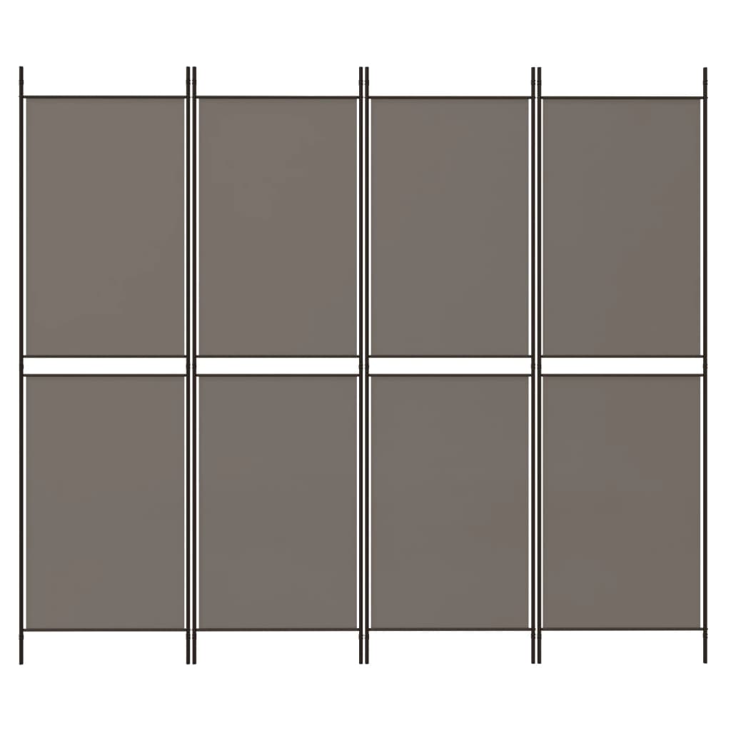 8720287196303_g_en_hd_1 vidaXL 4-Panel Room Divider Anthracite 200x200 cm Fabric - Image 3