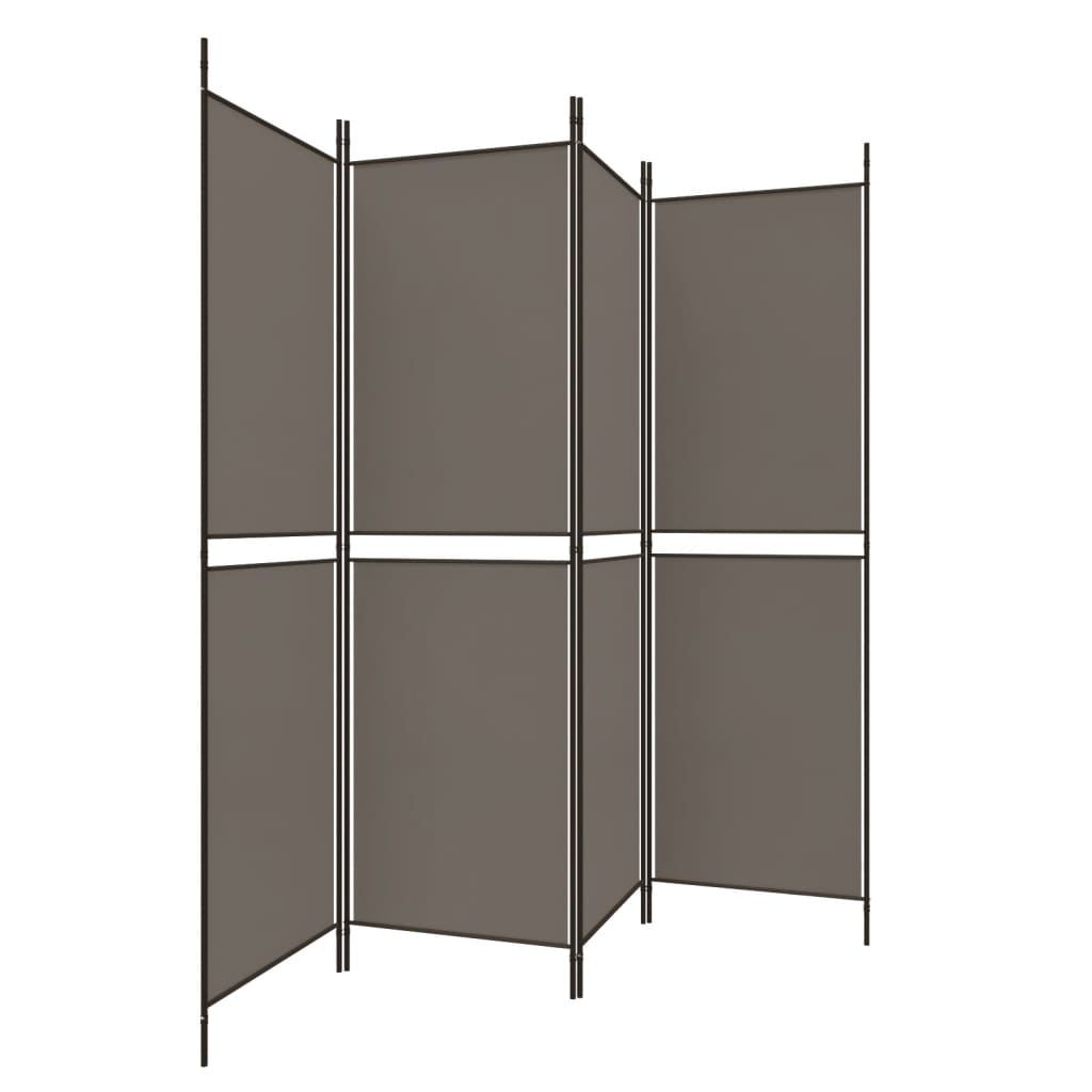 8720287196303_g_en_hd_2 vidaXL 4-Panel Room Divider Anthracite 200x200 cm Fabric - Image 4