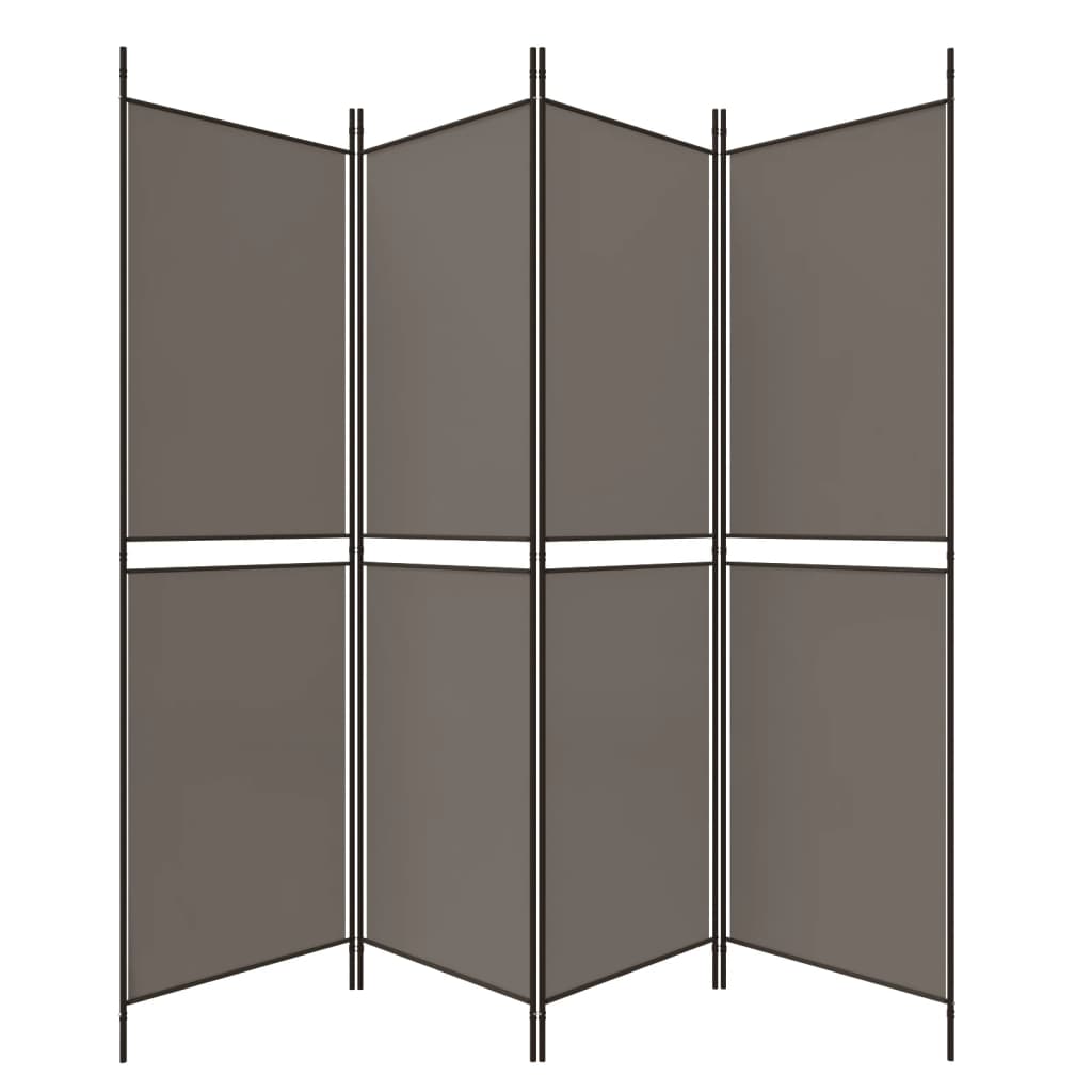 8720287196303_g_en_hd_3 vidaXL 4-Panel Room Divider Anthracite 200x200 cm Fabric - Image 5