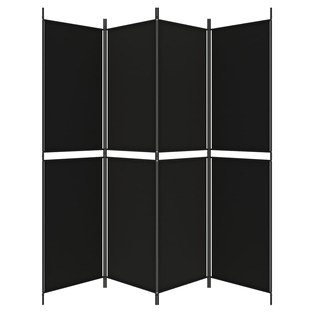 8720287196310_g_en_hd_2 vidaXL 4-Panel Room Divider Black 200x200 cm Fabric - Image 4