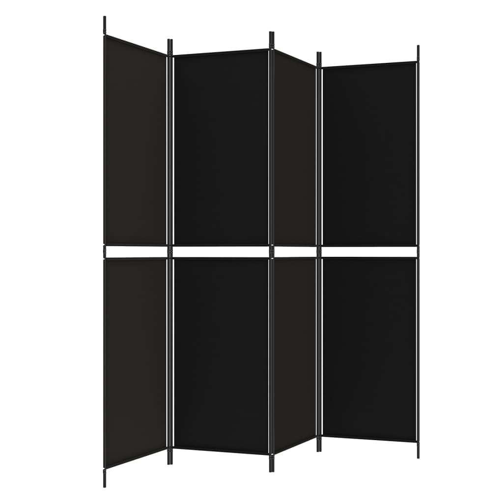 8720287196310_g_en_hd_3 vidaXL 4-Panel Room Divider Black 200x200 cm Fabric - Image 5