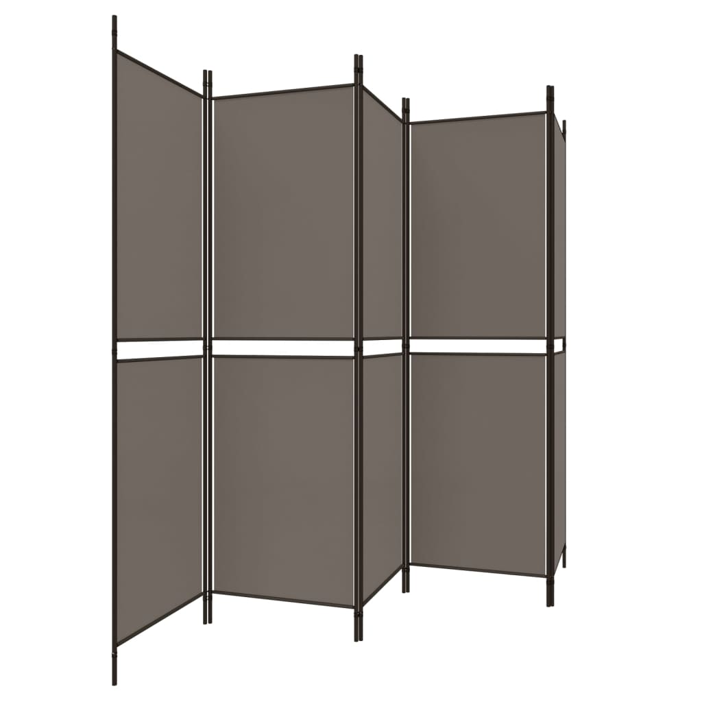 8720287196341_g_en_hd_2 vidaXL 5-Panel Room Divider Anthracite 250x200 cm Fabric - Image 4