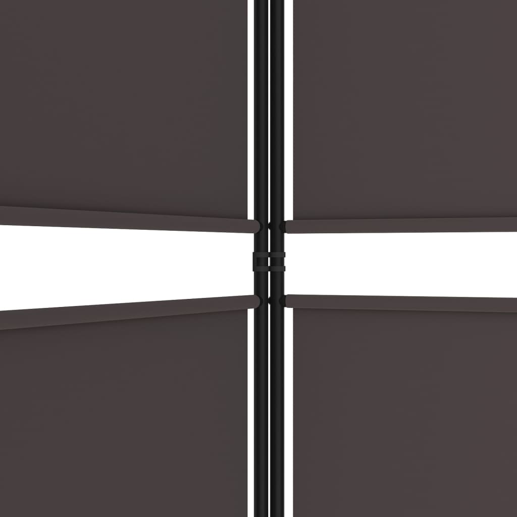 8720287196457_g_en_hd_5 vidaXL 4-Panel Room Divider Brown 200x220 cm Fabric - Image 7