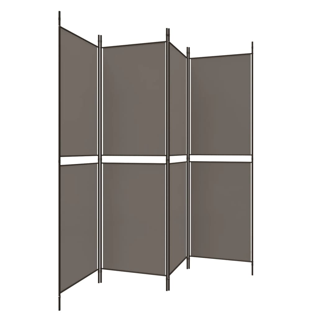 8720287196464_g_en_hd_2 vidaXL 4-Panel Room Divider Anthracite 200x220 cm Fabric - Image 4
