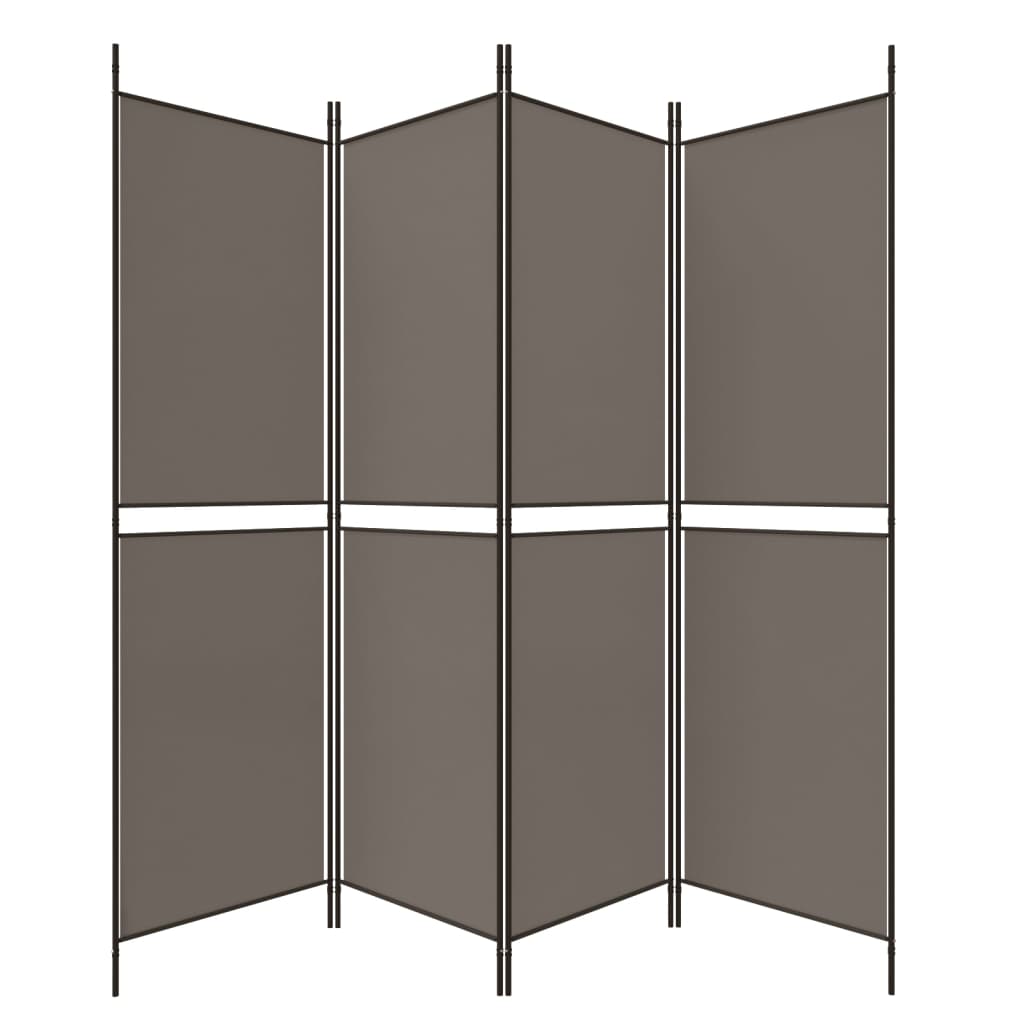 8720287196464_g_en_hd_3 vidaXL 4-Panel Room Divider Anthracite 200x220 cm Fabric - Image 5