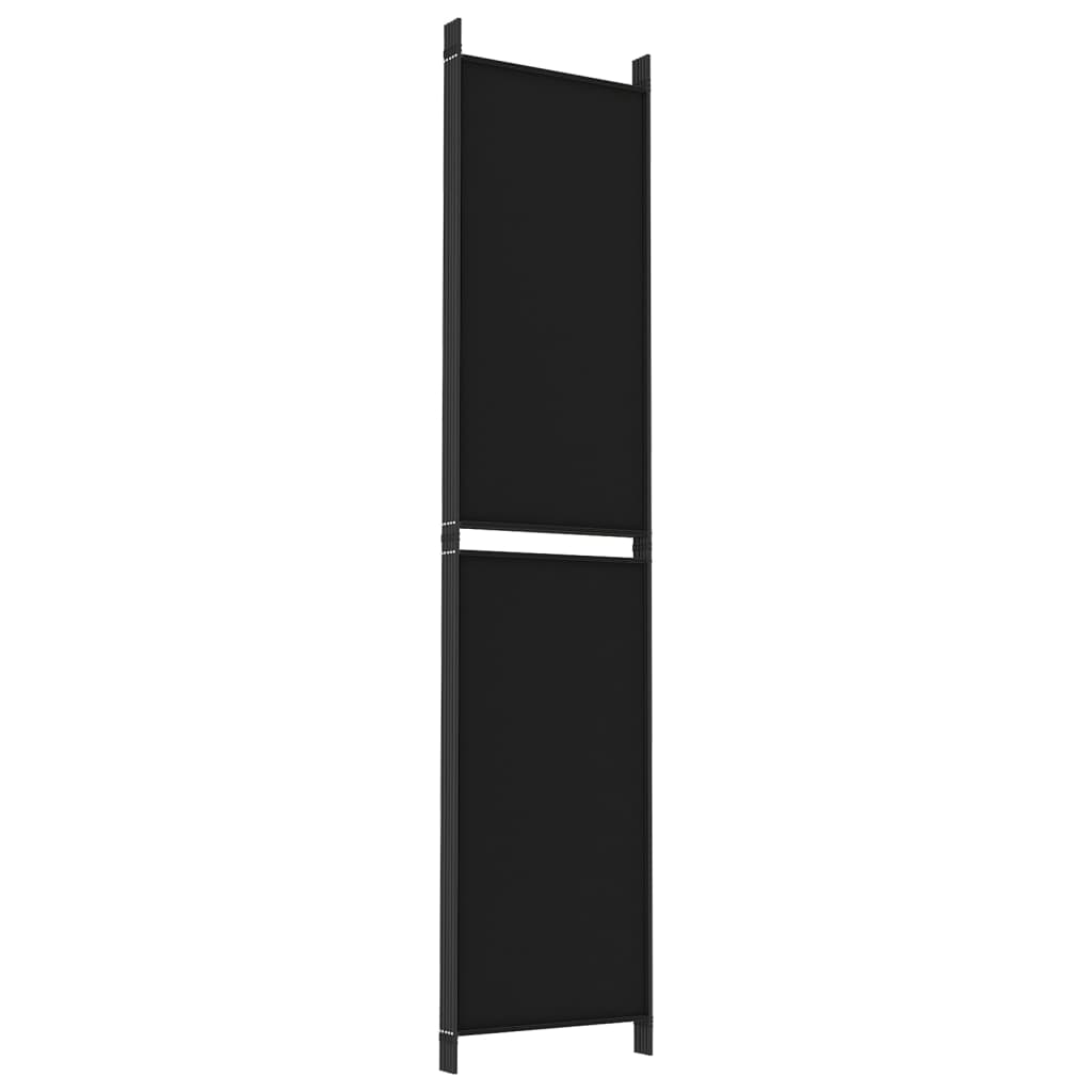 8720287196518_g_en_hd_4 vidaXL 5-Panel Room Divider Black 250x220 cm Fabric - Image 6