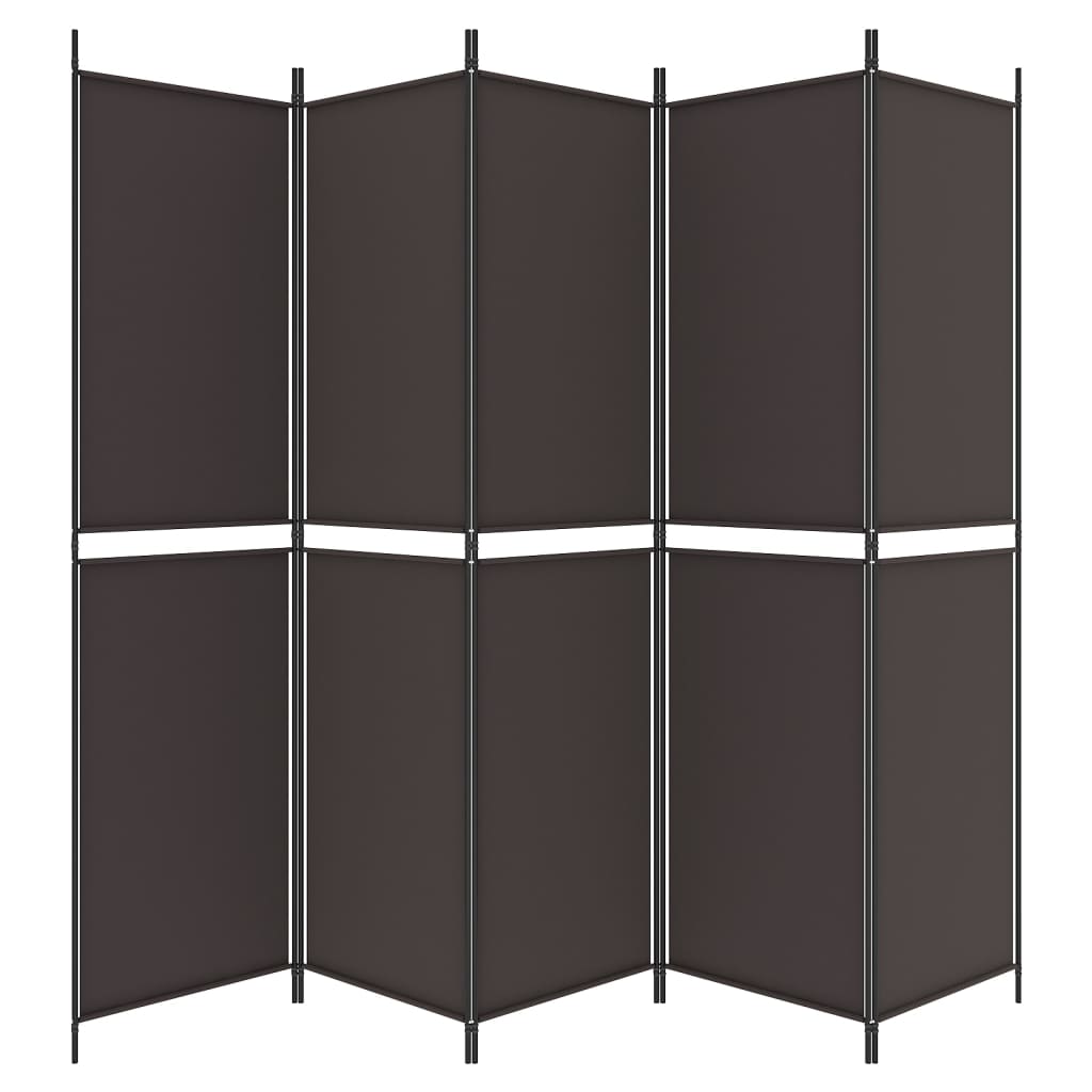 8720287196532_g_en_hd_2 vidaXL 6-Panel Room Divider Brown 300x220 cm Fabric - Image 4