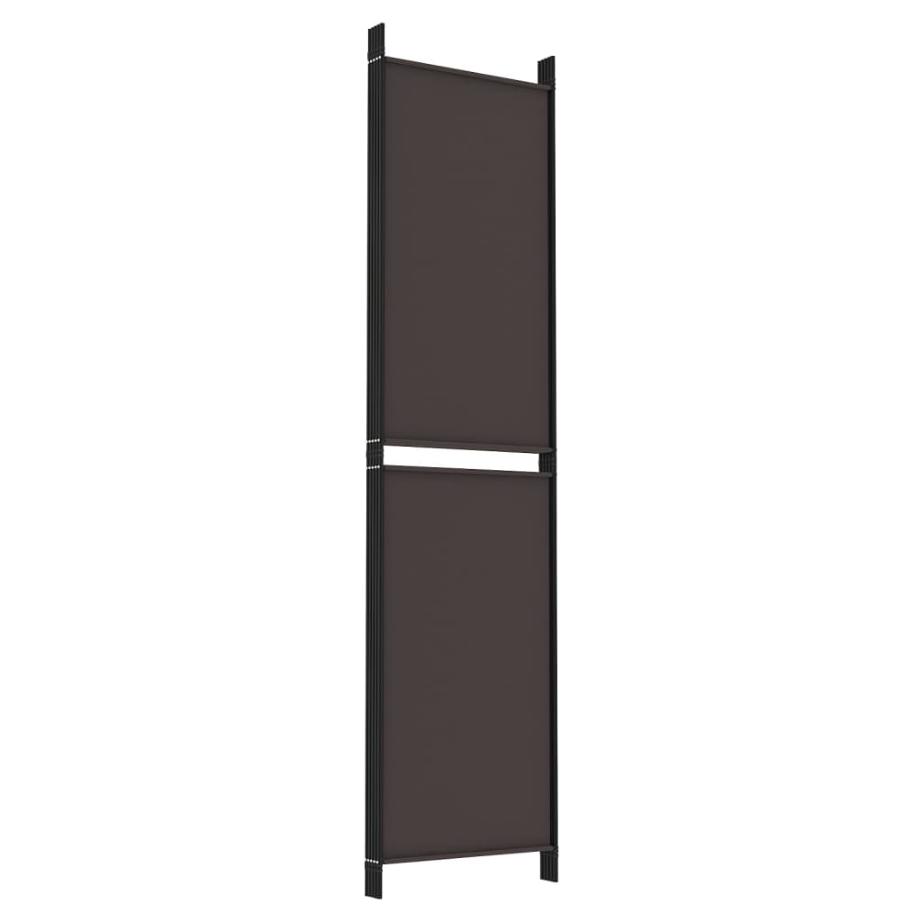 8720287196532_g_en_hd_4 vidaXL 6-Panel Room Divider Brown 300x220 cm Fabric - Image 6