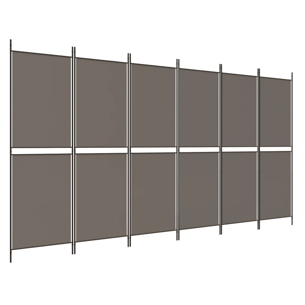 8720287196549_a_en_hd_1 vidaXL 6-Panel Room Divider Anthracite 300x220 cm Fabric - Image 2
