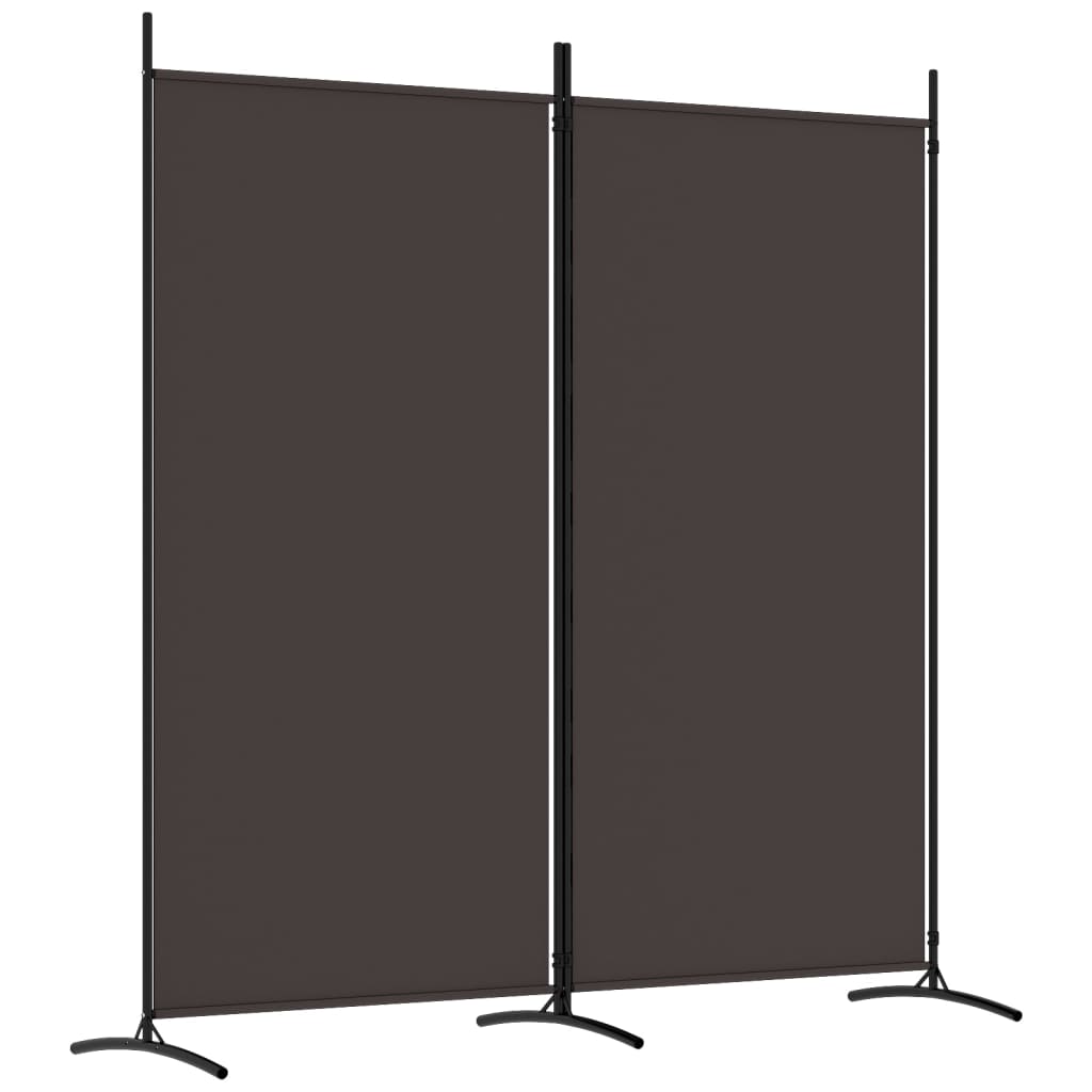 8720287196570_a_en_hd_1 vidaXL 2-Panel Room Divider Brown 175x180 cm Fabric - Image 2