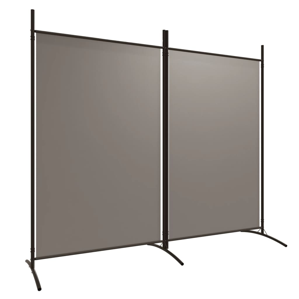 8720287196587_a_en_hd_1 vidaXL 2-Panel Room Divider Anthracite 175x180 cm Fabric - Image 2