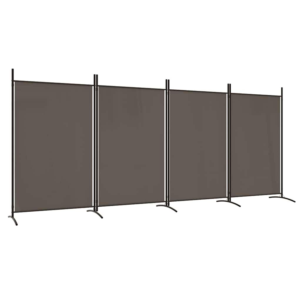 8720287196624_a_en_hd_1 vidaXL 4-Panel Room Divider Anthracite 346x180 cm Fabric - Image 2