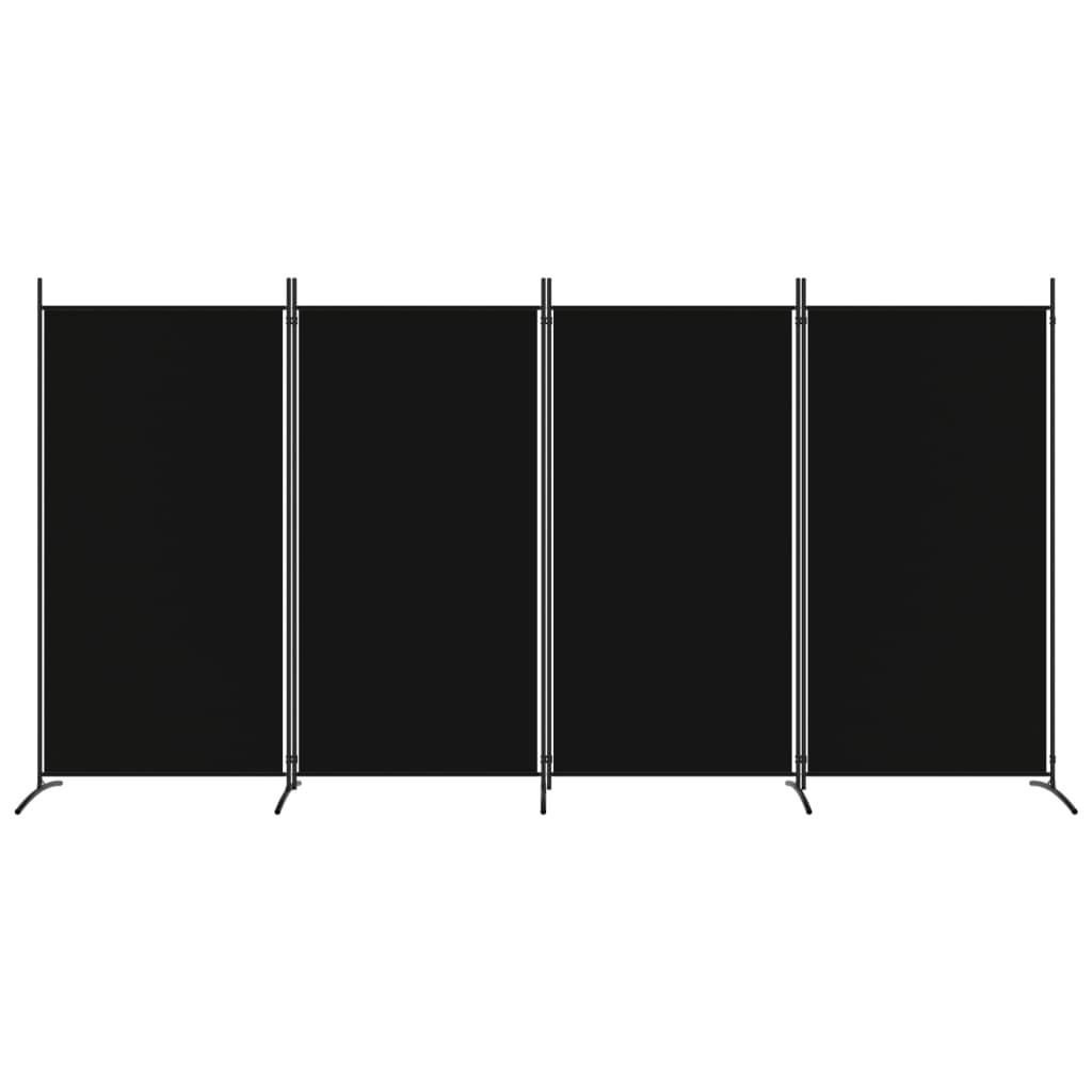 8720287196631_g_en_hd_1 vidaXL 4-Panel Room Divider Black 346x180 cm Fabric - Image 3
