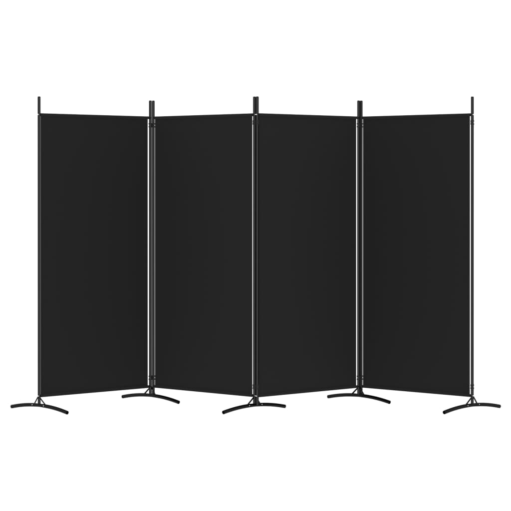 8720287196631_g_en_hd_2 vidaXL 4-Panel Room Divider Black 346x180 cm Fabric - Image 4