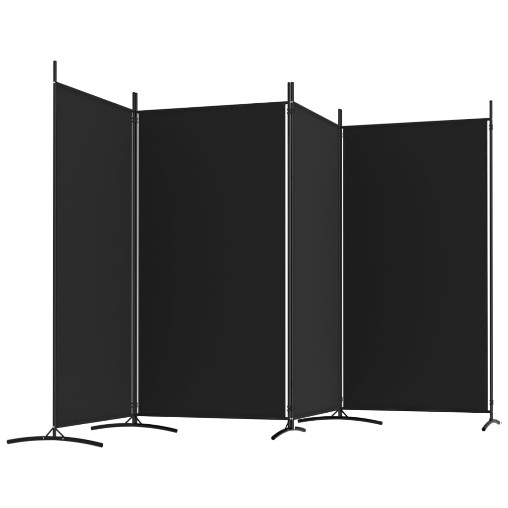 8720287196631_g_en_hd_3 vidaXL 4-Panel Room Divider Black 346x180 cm Fabric - Image 5