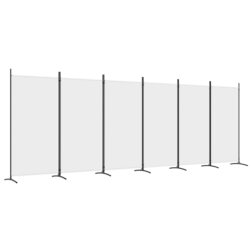 8720287196686_a_en_hd_1 vidaXL 6-Panel Room Divider White 520x180 cm Fabric - Image 2