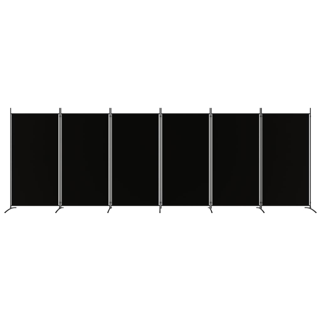 8720287196716_g_en_hd_1 vidaXL 6-Panel Room Divider Black 520x180 cm Fabric - Image 3