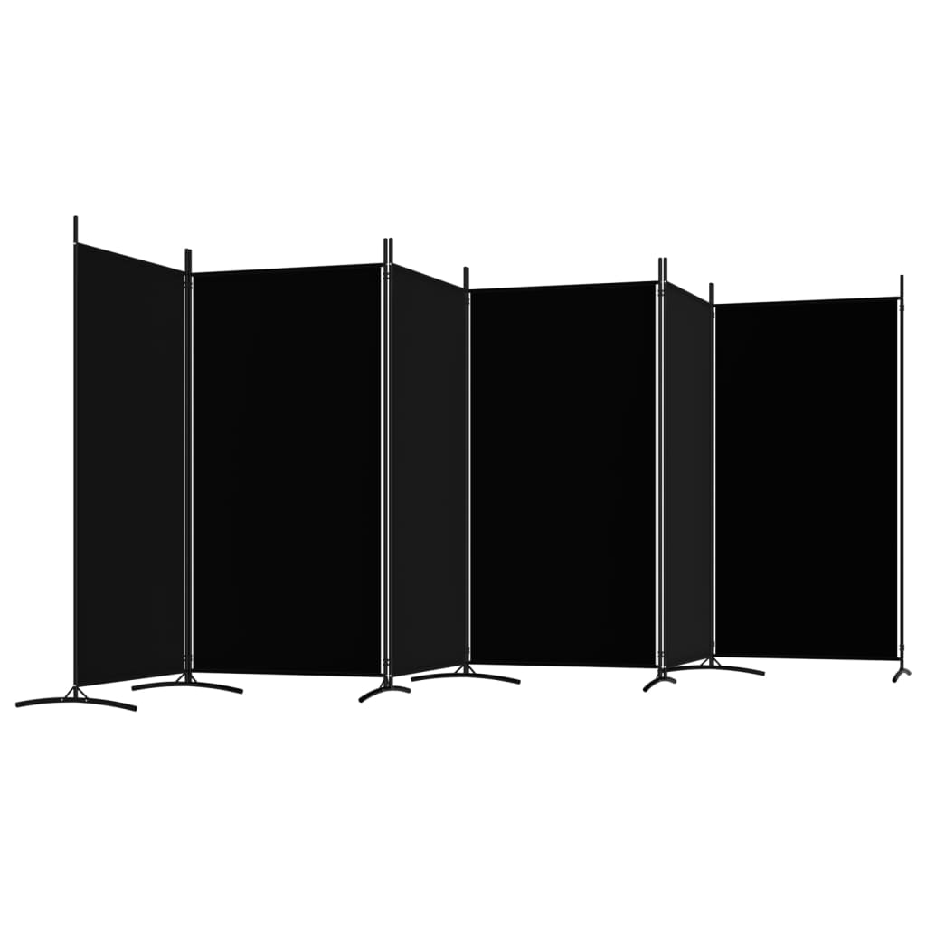 8720287196716_g_en_hd_3 vidaXL 6-Panel Room Divider Black 520x180 cm Fabric - Image 5