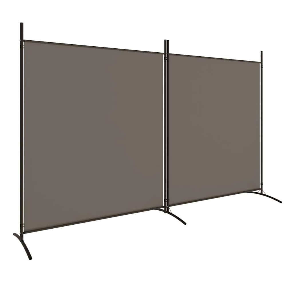 8720287196747_a_en_hd_1 vidaXL 2-Panel Room Divider Anthracite 348x180 cm Fabric - Image 2