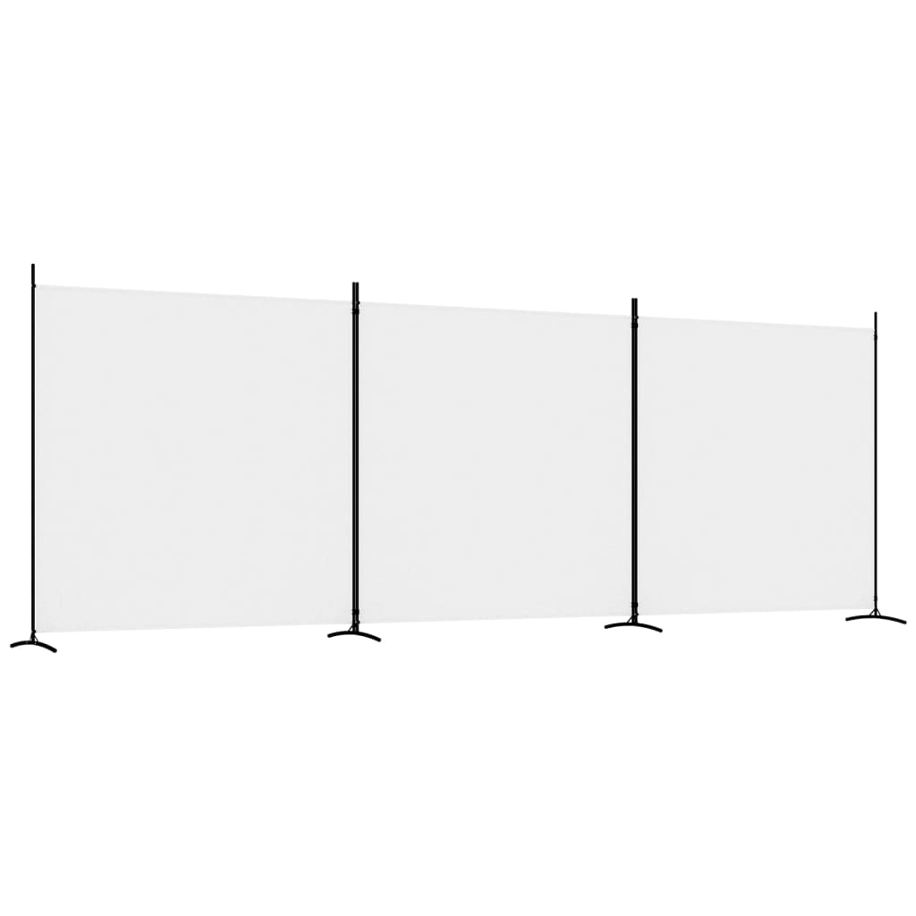 8720287196761_a_en_hd_1 vidaXL 3-Panel Room Divider White 525x180 cm Fabric - Image 2