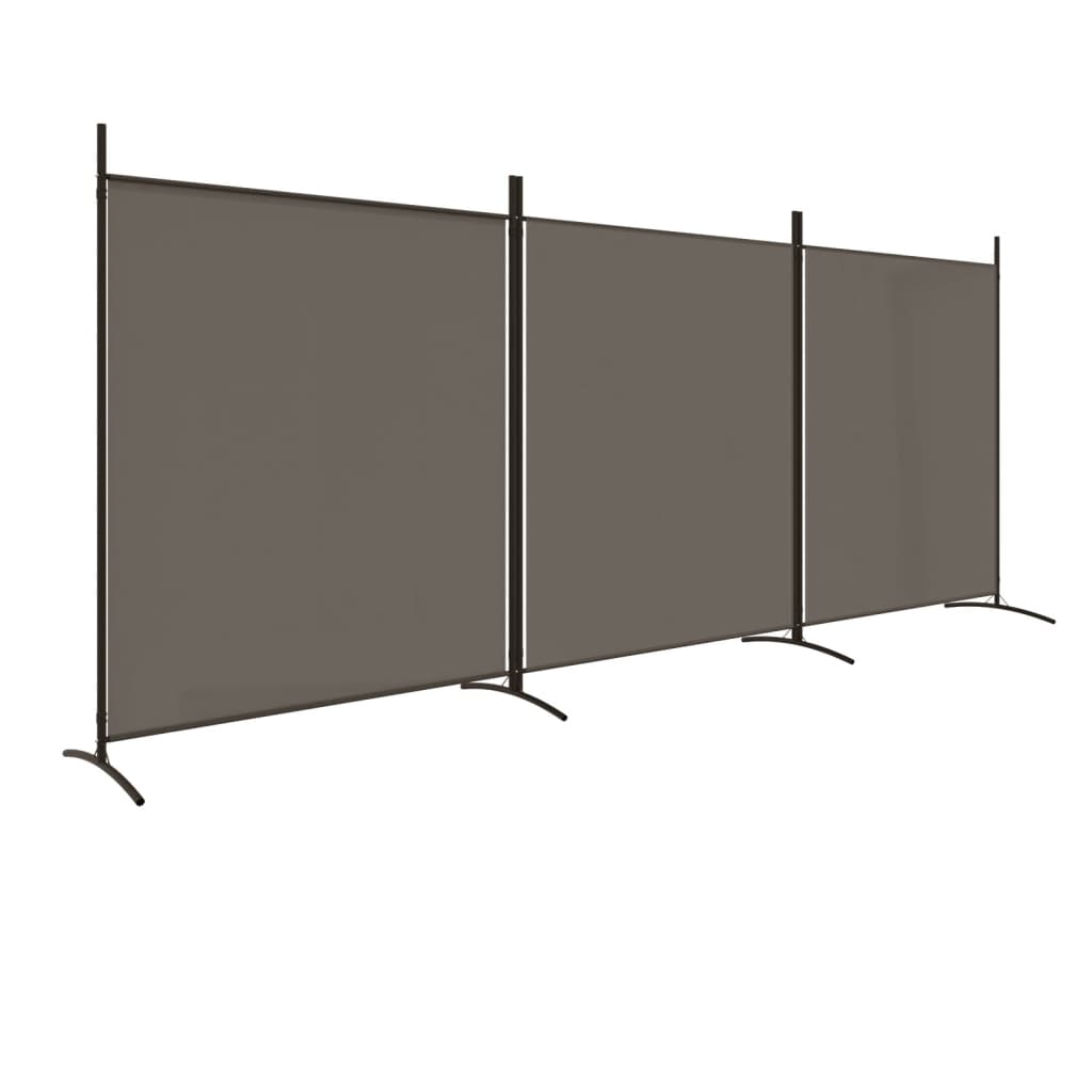 8720287196785_a_en_hd_1 vidaXL 3-Panel Room Divider Anthracite 525x180 cm Fabric - Image 2