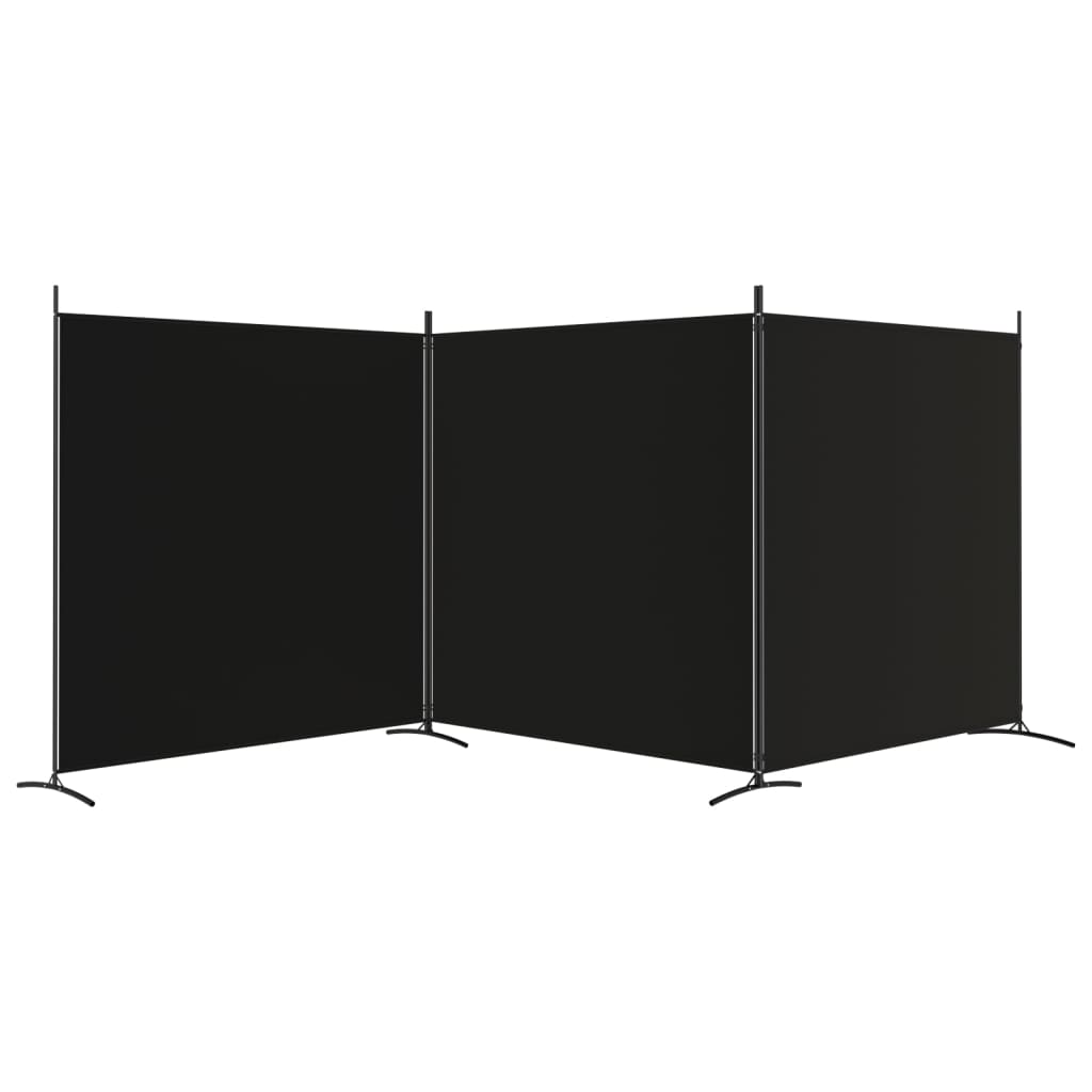 8720287196792_g_en_hd_2 vidaXL 3-Panel Room Divider Black 525x180 cm Fabric - Image 4