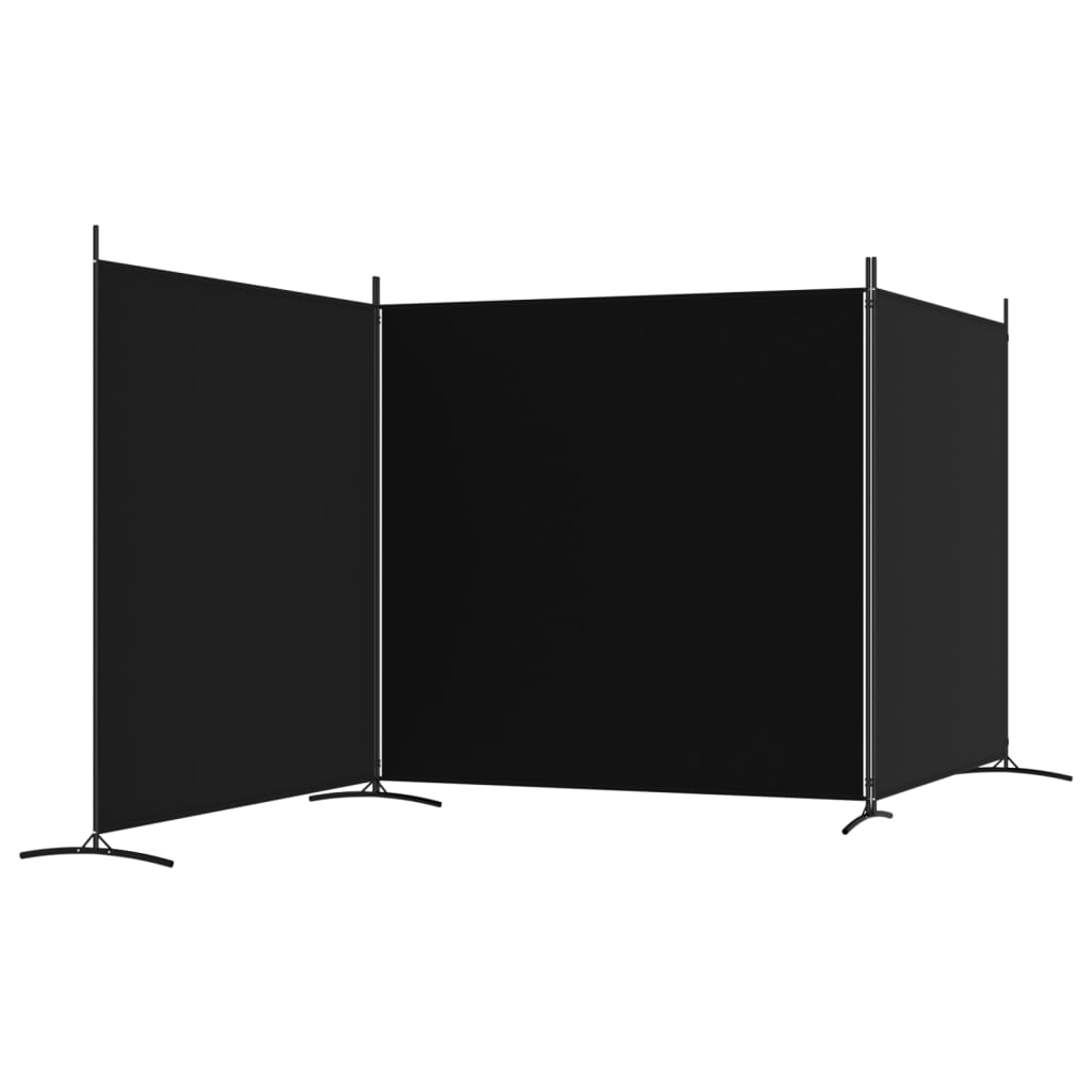 8720287196792_g_en_hd_3 vidaXL 3-Panel Room Divider Black 525x180 cm Fabric - Image 5