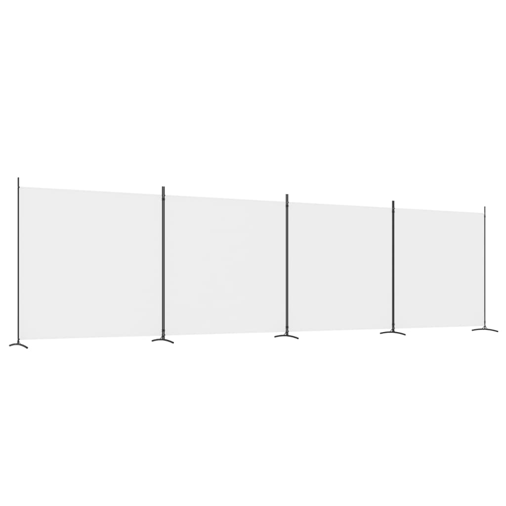 8720287196808_a_en_hd_1 vidaXL 4-Panel Room Divider White 698x180 cm Fabric - Image 2