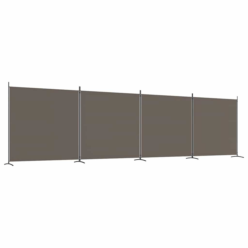 8720287196822_a_en_hd_1 vidaXL 4-Panel Room Divider Anthracite 698x180 cm Fabric - Image 2