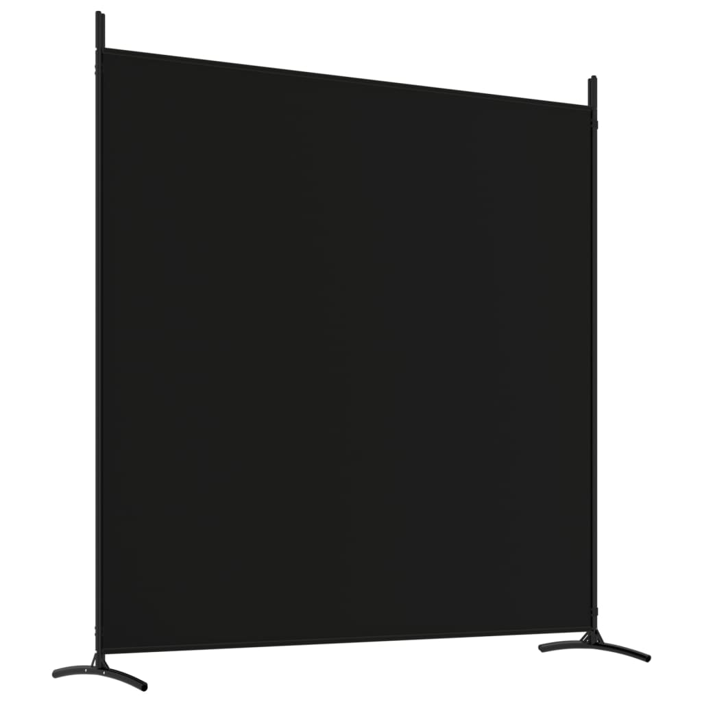 8720287196839_g_en_hd_4 vidaXL 4-Panel Room Divider Black 698x180 cm Fabric - Image 6