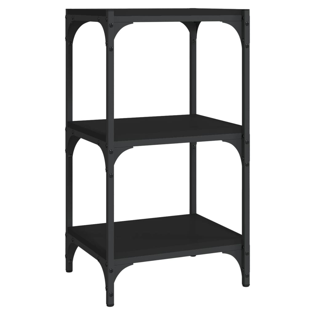8720287196891_a_en_hd_1 vidaXL Book Cabinet Black 40x33x70.5 cm Engineered Wood and Steel - Image 2