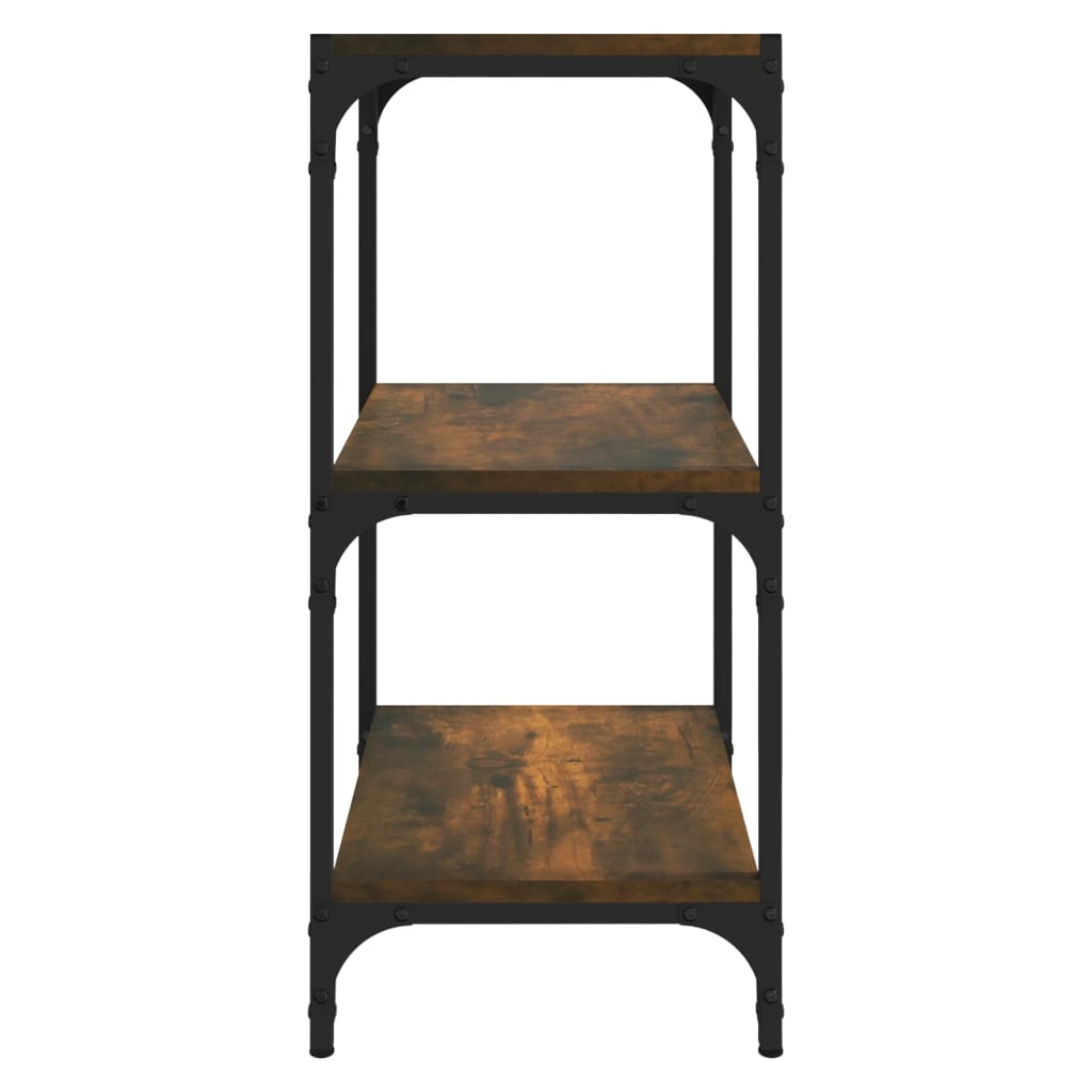 8720287196914_g_en_hd_4 vidaXL Book Cabinet Smoked Oak 40x33x70.5 cm Engineered Wood and Steel - Image 7