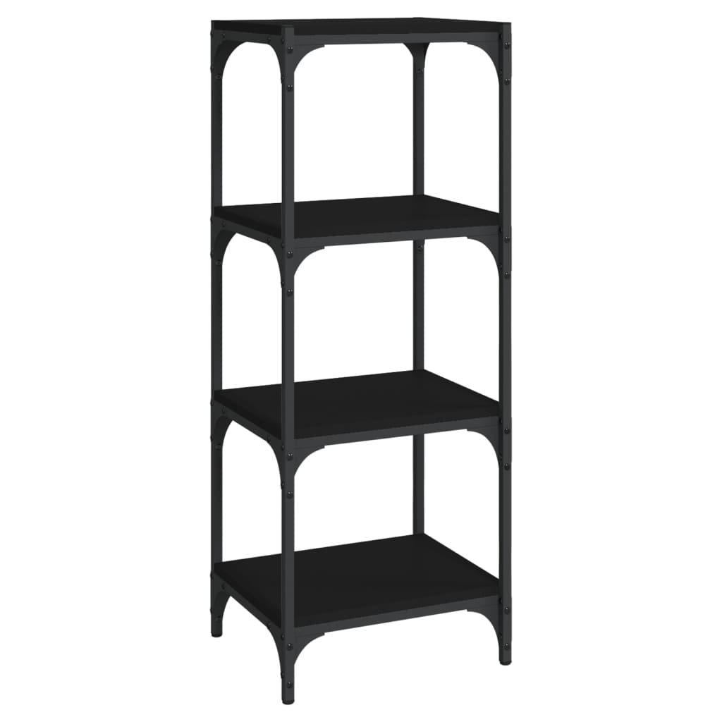 8720287196945_a_en_hd_1 vidaXL Book Cabinet Black 40x33x100 cm Engineered Wood and Steel - Image 2