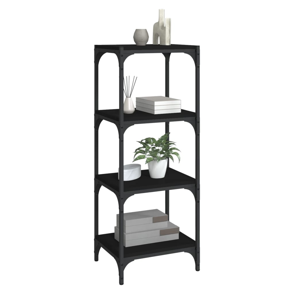 8720287196945_g_en_hd_2 vidaXL Book Cabinet Black 40x33x100 cm Engineered Wood and Steel - Image 5