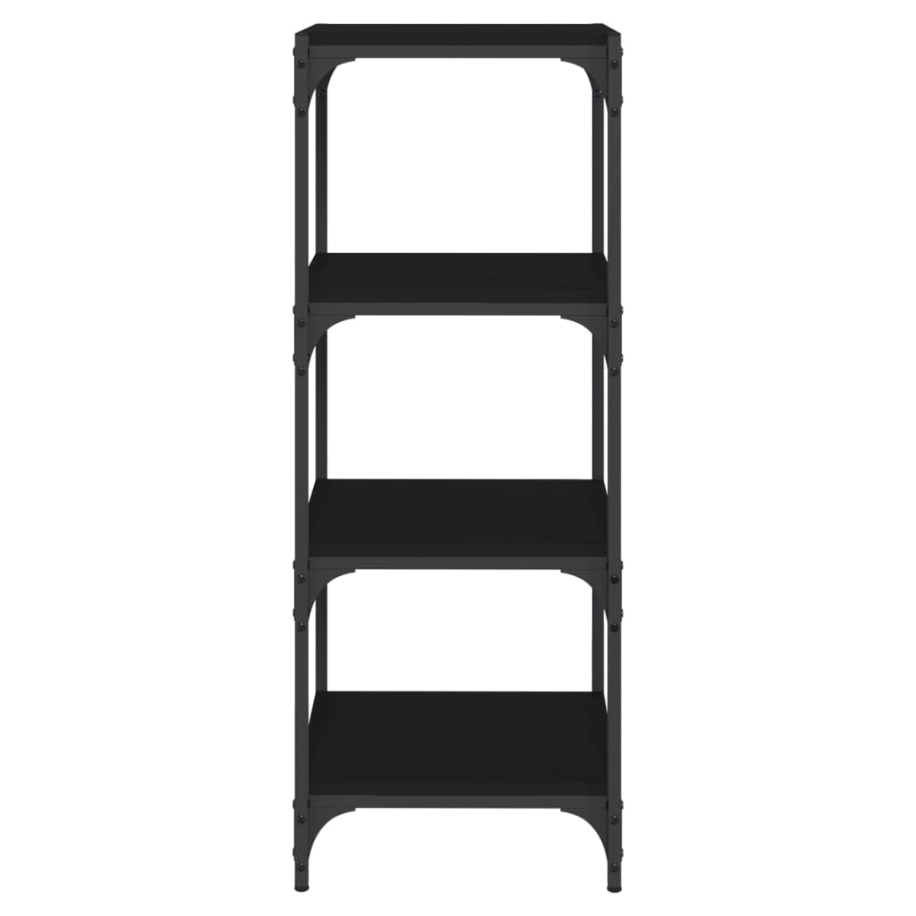 8720287196945_g_en_hd_3 vidaXL Book Cabinet Black 40x33x100 cm Engineered Wood and Steel - Image 6