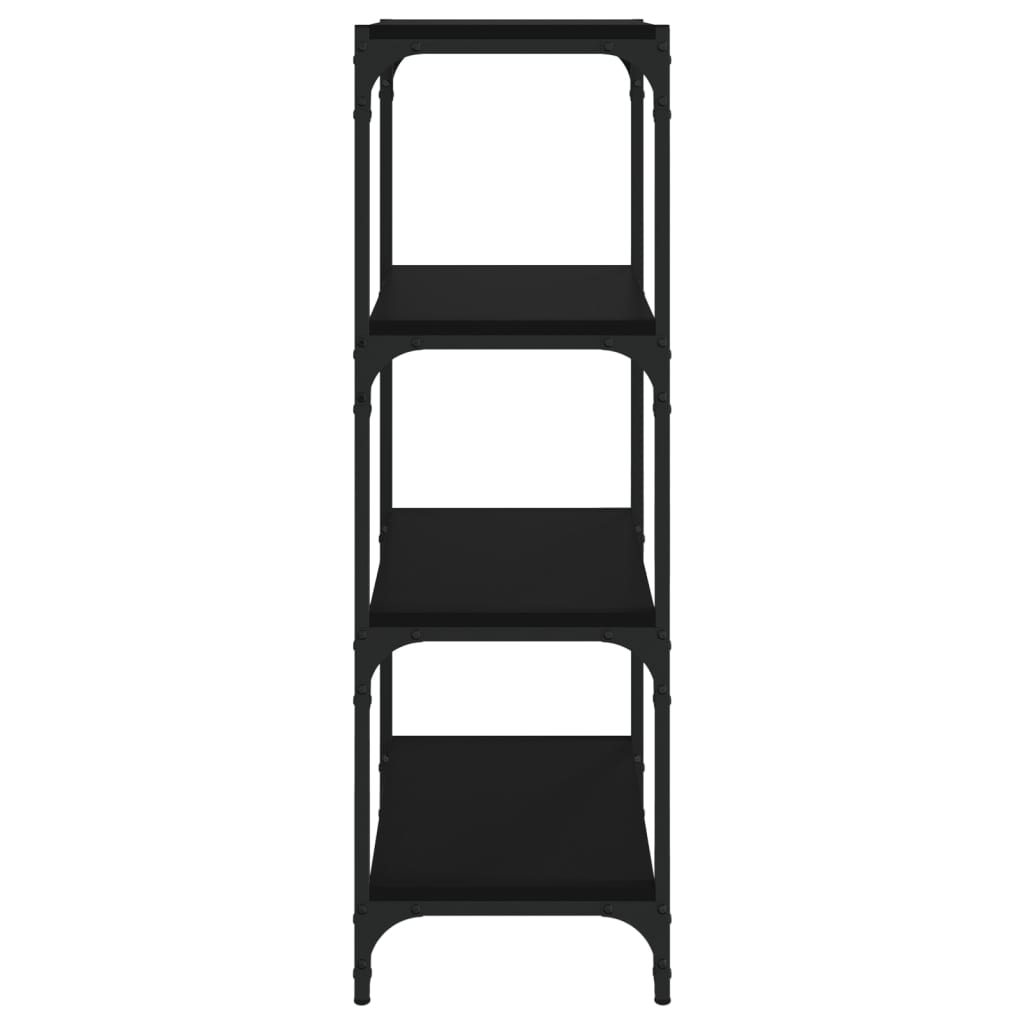 8720287196945_g_en_hd_4 vidaXL Book Cabinet Black 40x33x100 cm Engineered Wood and Steel - Image 7