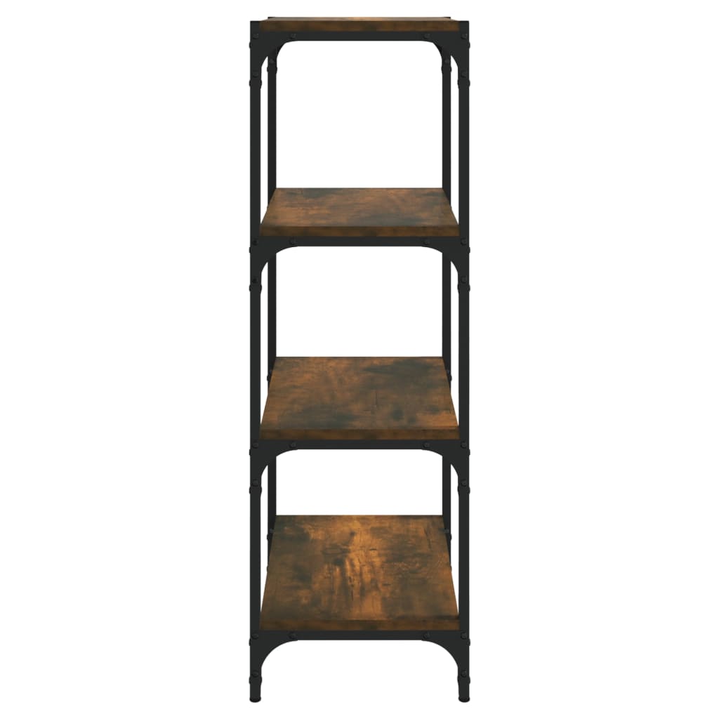 8720287196969_g_en_hd_4 vidaXL Book Cabinet Smoked Oak 40x33x100 cm Engineered Wood and Steel - Image 7