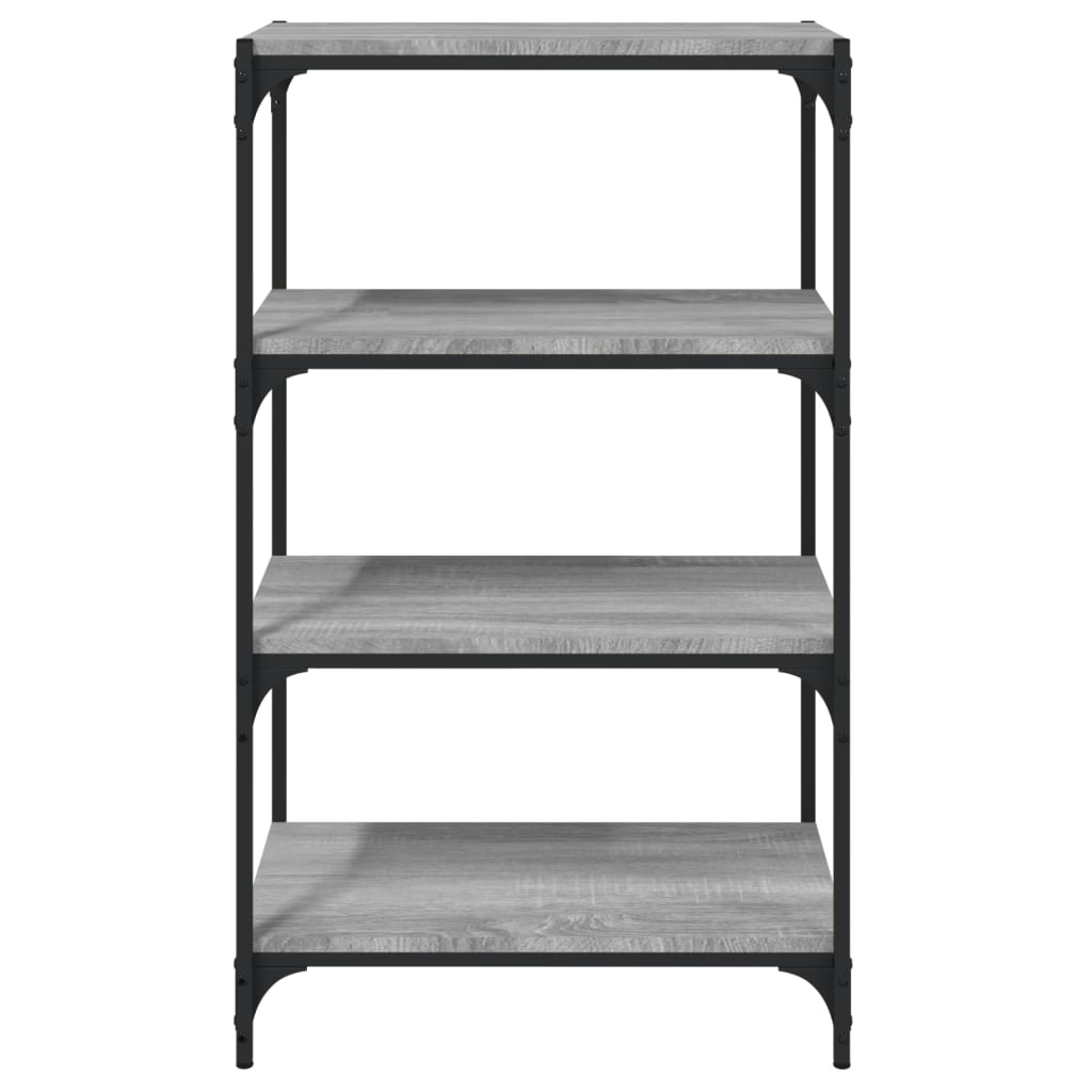 8720287197126_g_en_hd_3 vidaXL Book Cabinet Grey Sonoma 60x33x100 cm Engineered Wood and Steel - Image 6