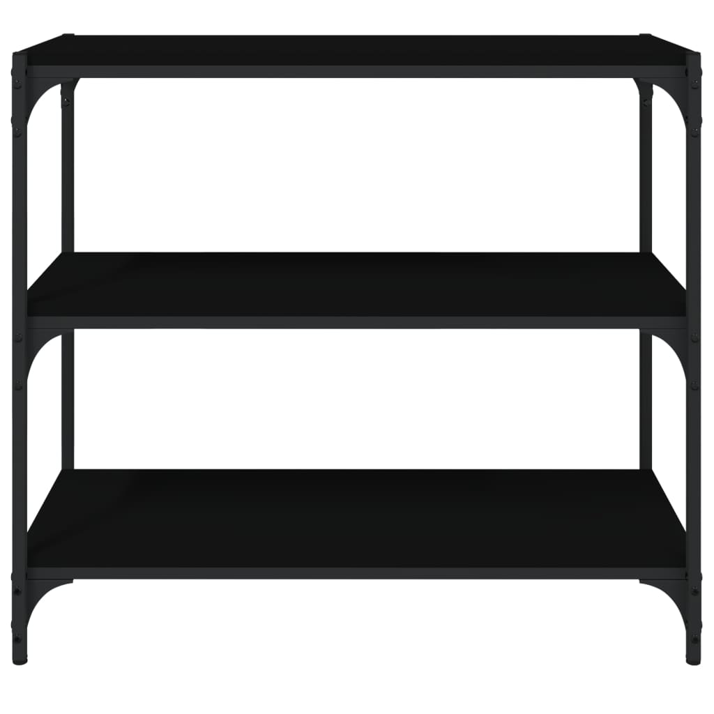 8720287197195_g_en_hd_3 vidaXL Book Cabinet Black 80x33x70.5 cm Engineered Wood and Steel - Image 6