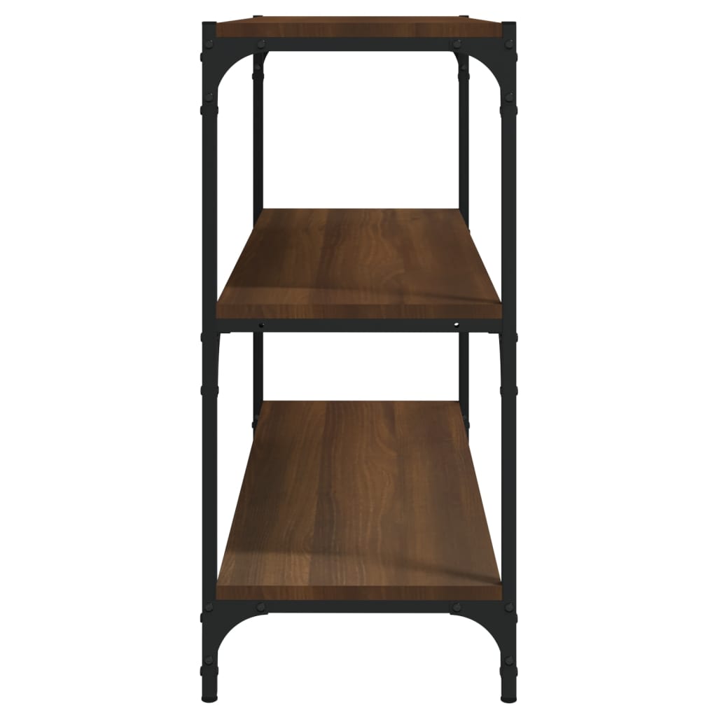 8720287197232_g_en_hd_4 vidaXL Book Cabinet Brown Oak 80x33x70.5 cm Engineered Wood and Steel - Image 7