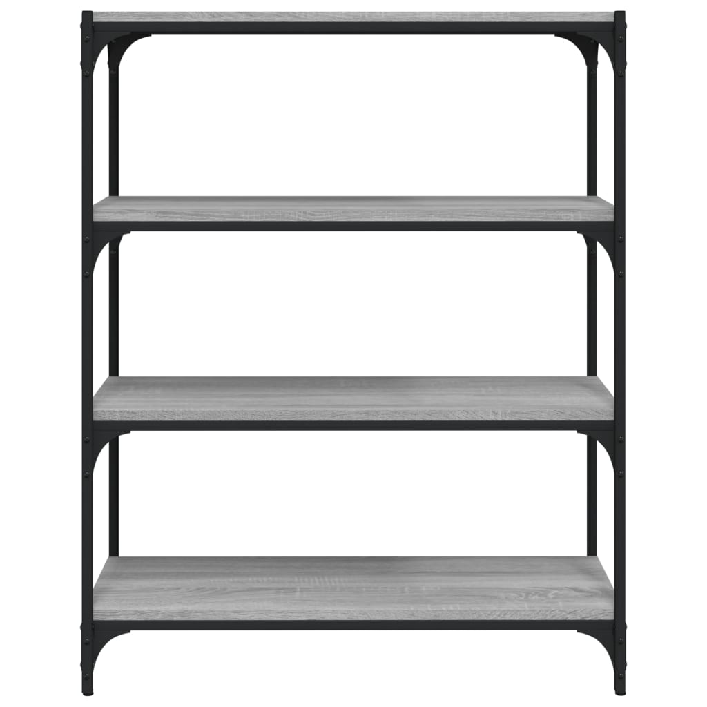 8720287197270_g_en_hd_3 vidaXL Book Cabinet Grey Sonoma 80x33x100 cm Engineered Wood and Steel - Image 6