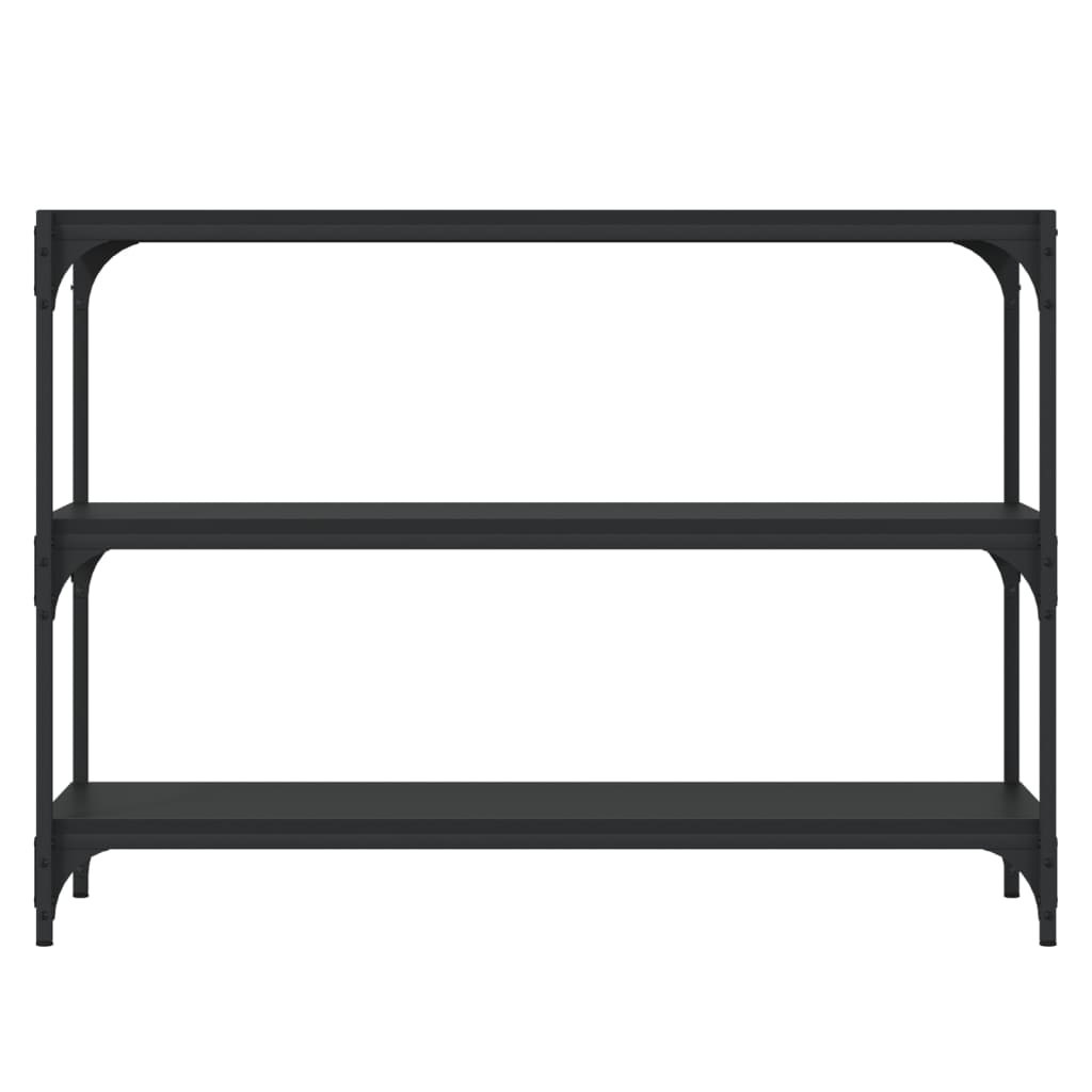 8720287197348_g_en_hd_3 vidaXL Book Cabinet Black 100x33x70.5 cm Engineered Wood and Steel - Image 6