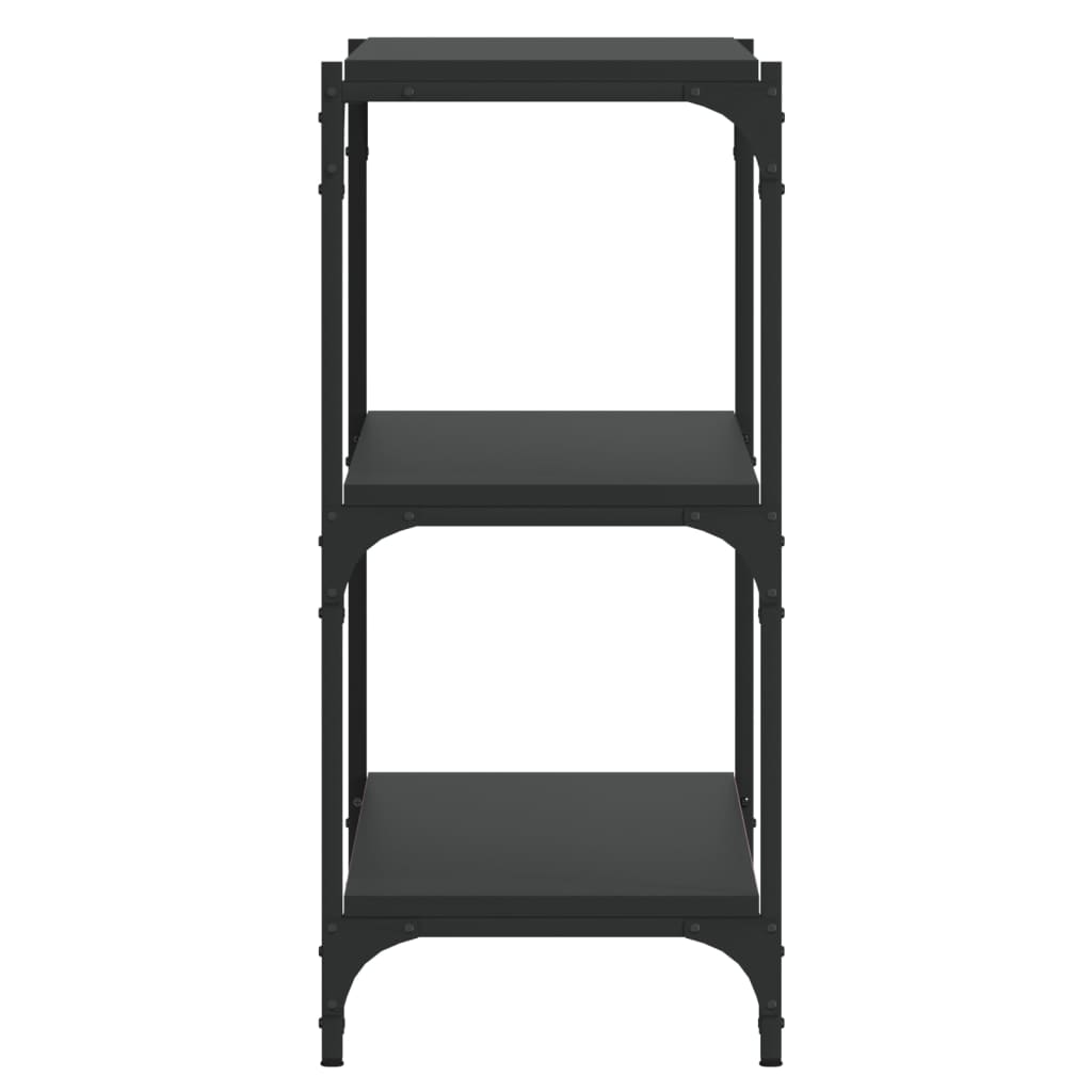 8720287197348_g_en_hd_4 vidaXL Book Cabinet Black 100x33x70.5 cm Engineered Wood and Steel - Image 7