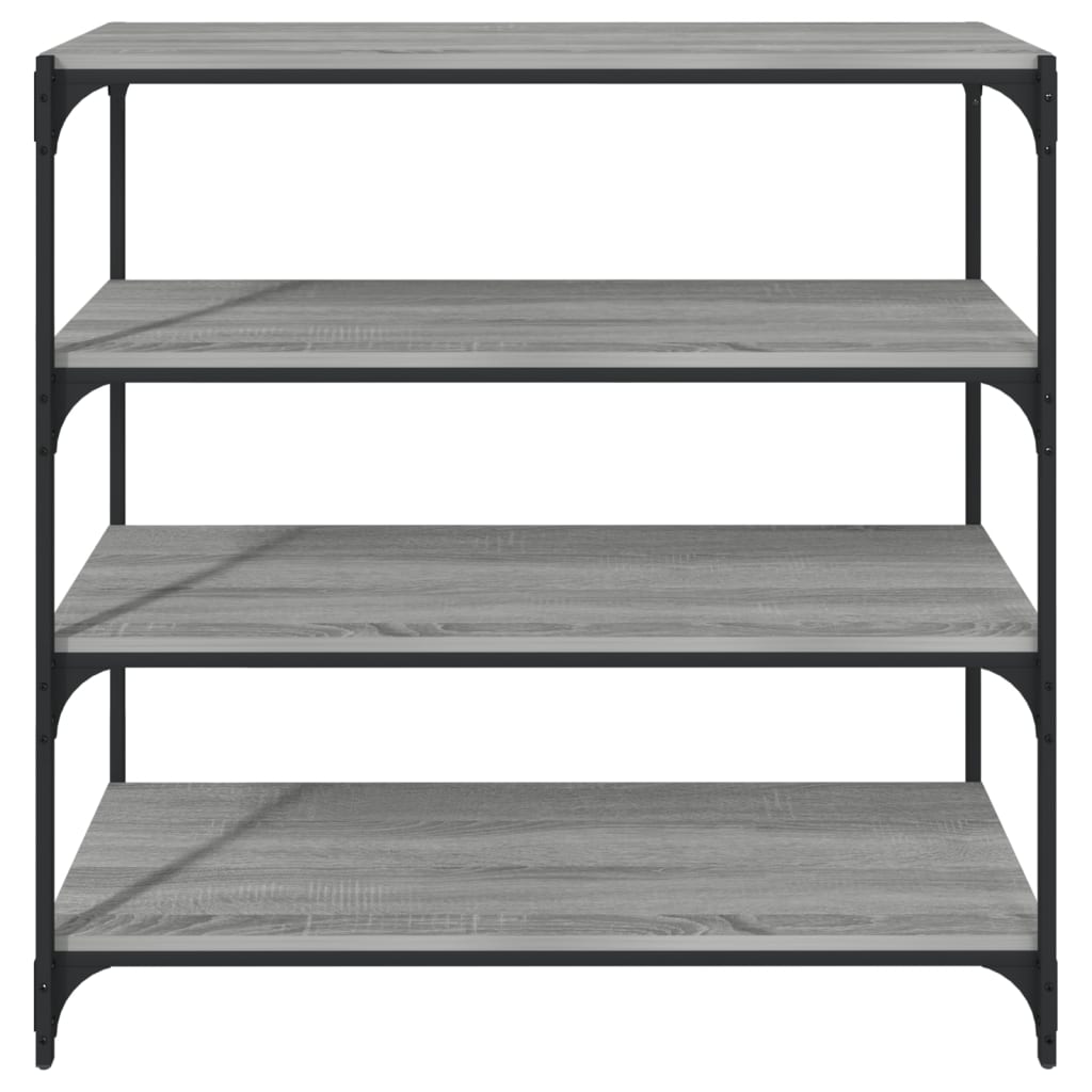 8720287197423_g_en_hd_3 vidaXL Book Cabinet Grey Sonoma 100x33x100 cm Engineered Wood and Steel - Image 6